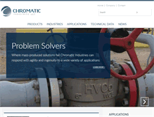 Tablet Screenshot of chromaticindustries.com